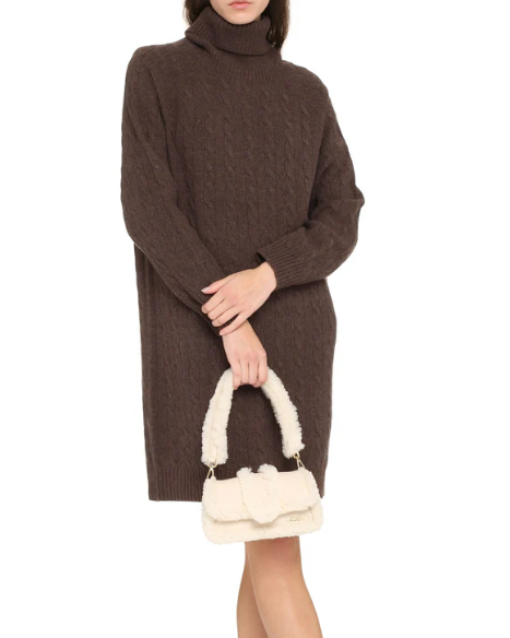 Knitted Turtleneck Dress