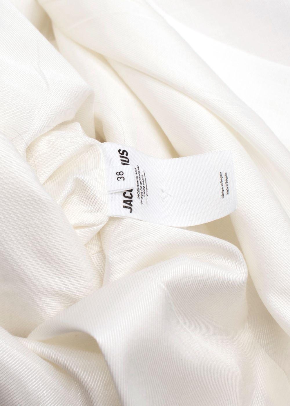 Jacquemus White Le Jupe Midi 'BARI' Skirt