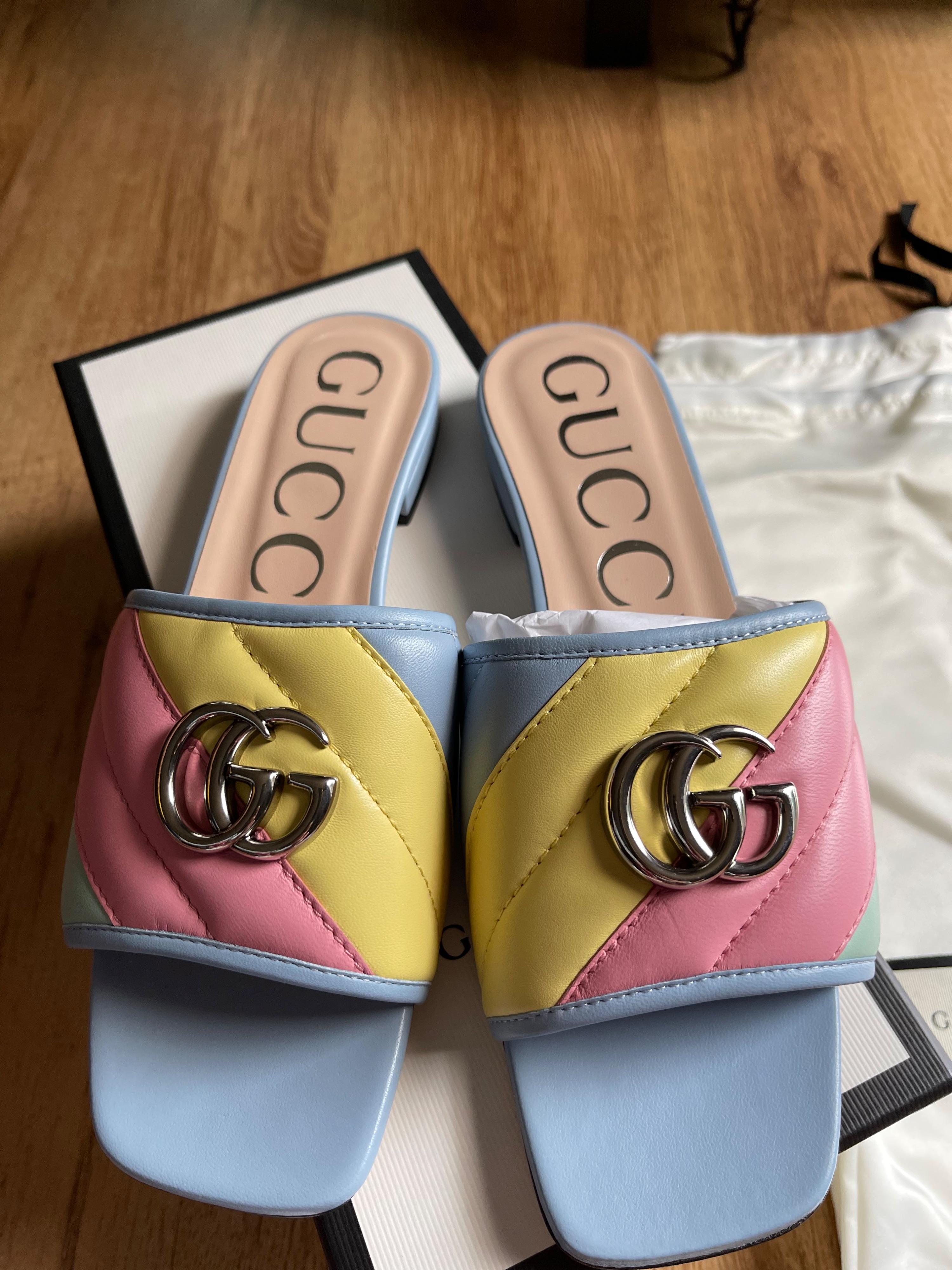 GG Marmont Rainbow Sandals
