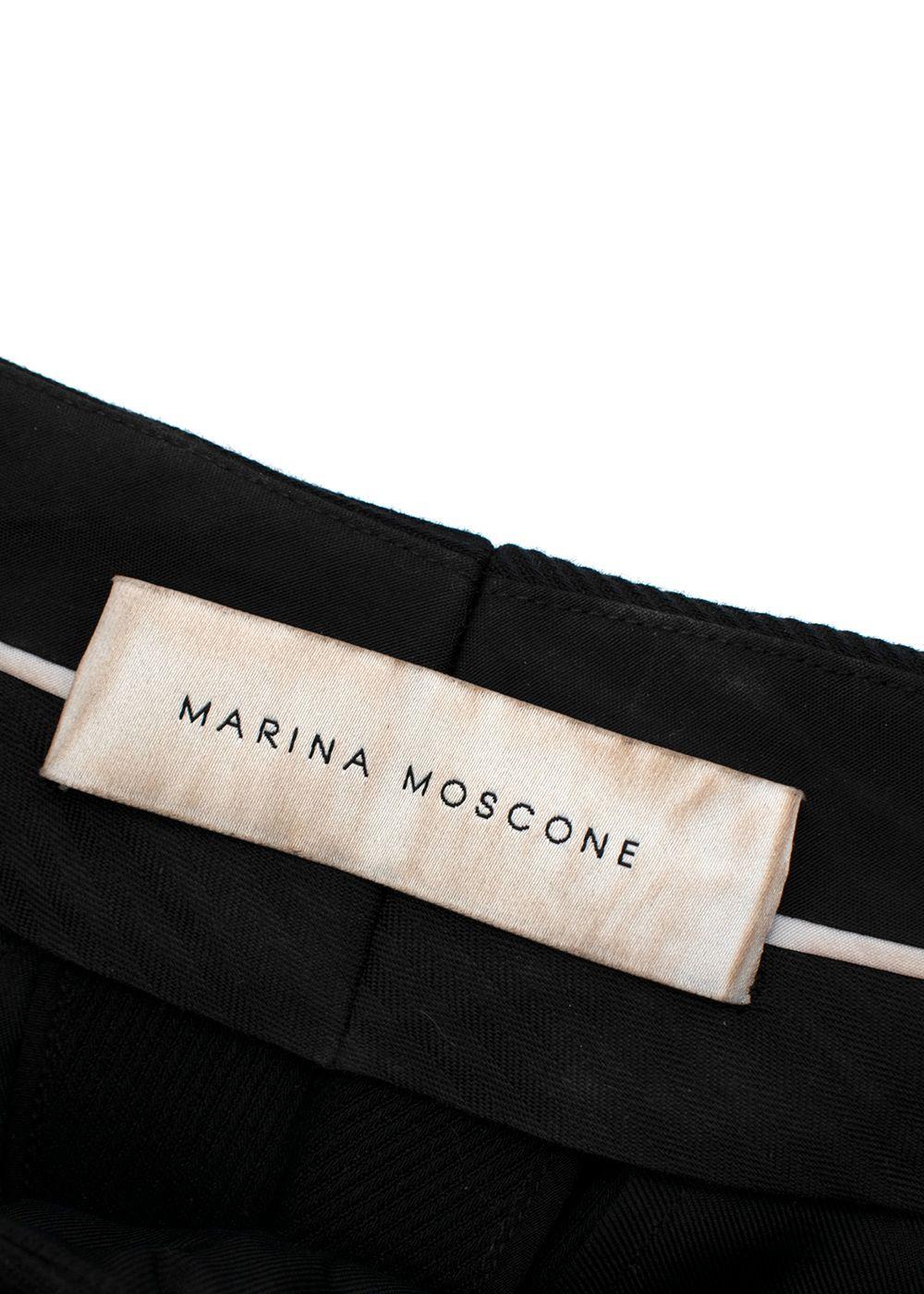 Black Textured Pants