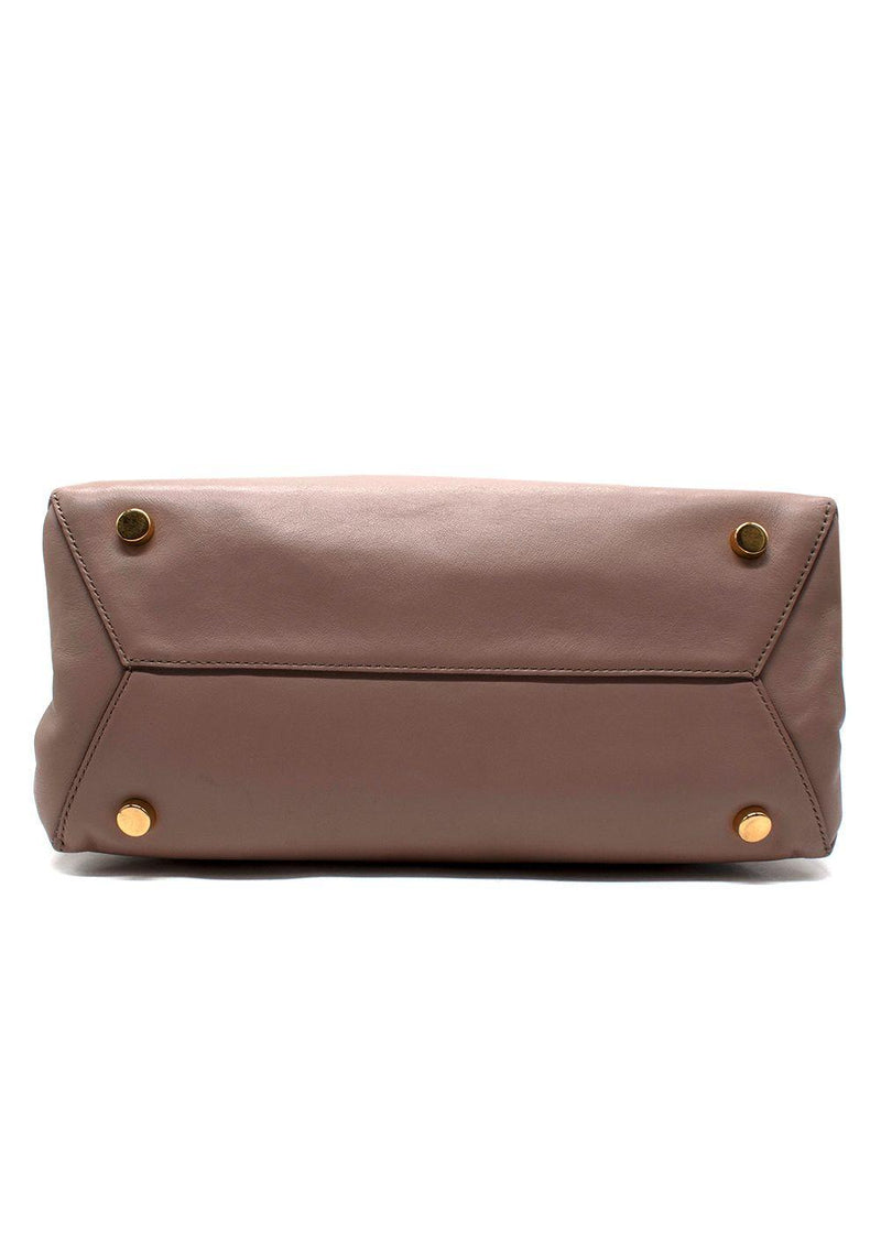 Tom Ford Smooth Calfskin Blush Icon Handbag