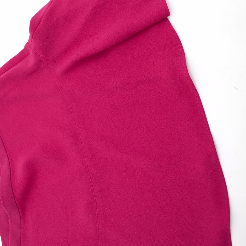 Joseph Pink Crepe Stretch Mini Skirt