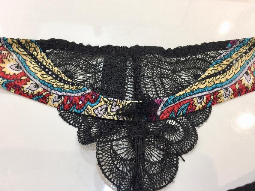 Aubade Limited Edition Paisley Tulle & Lace Tanga