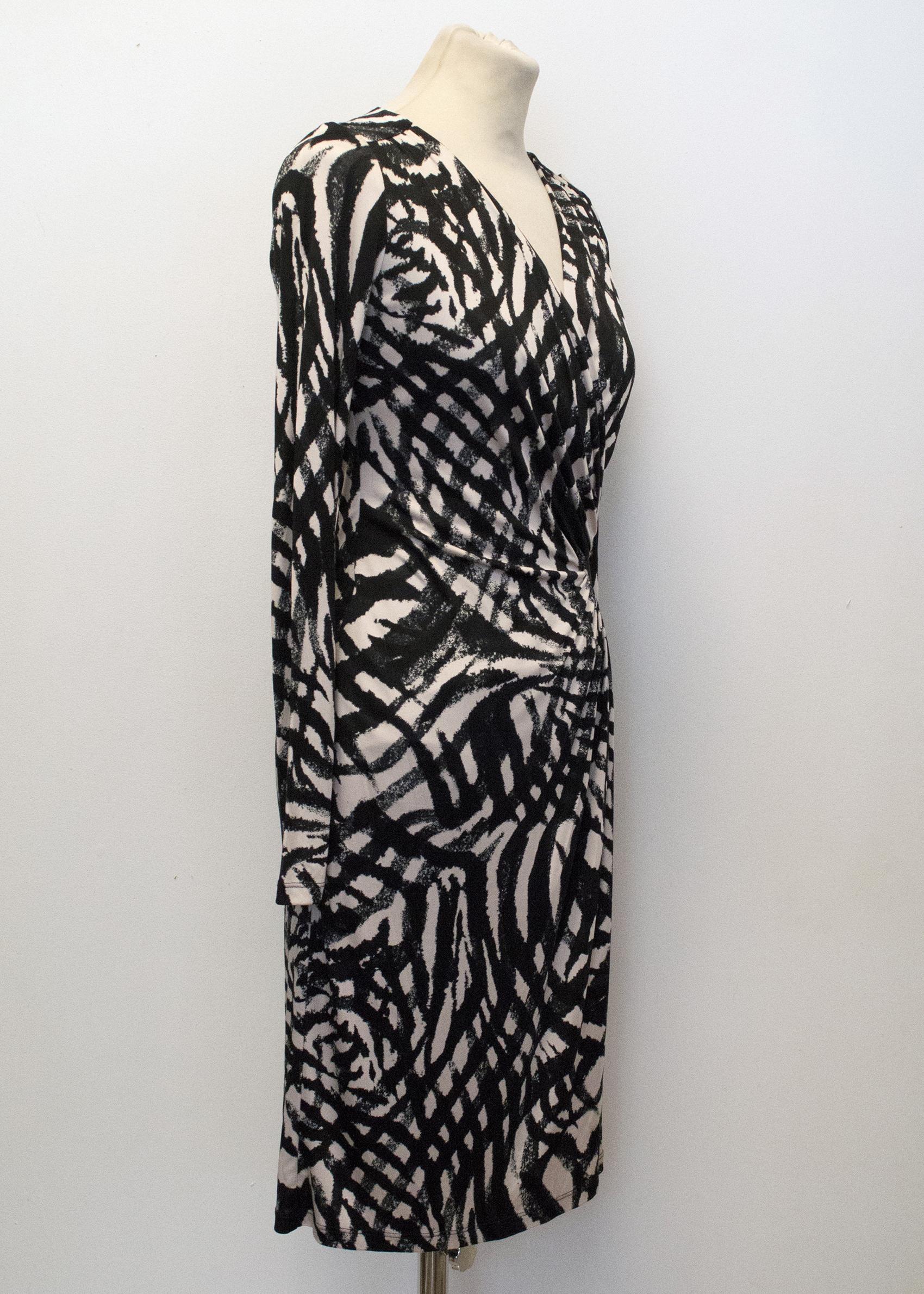 Ghost Jersey Black and Nude Dress