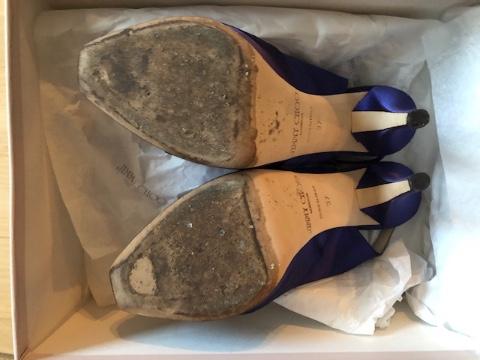 Jimmy Choo poem iris satin sling-back sandals