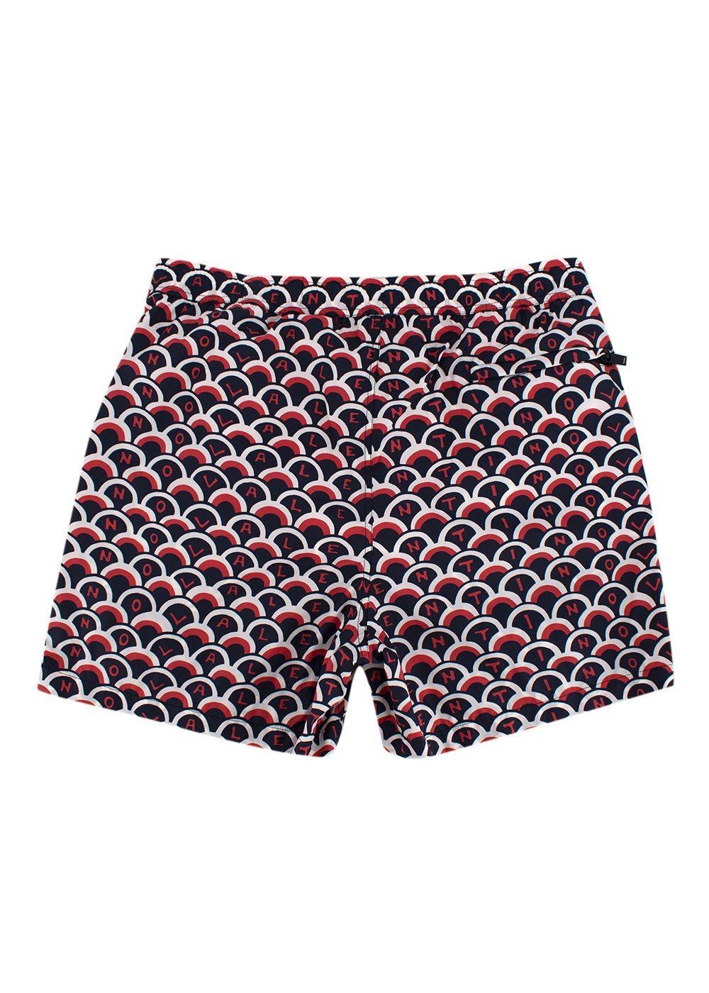Abstract Logo Printed Swim Shorts