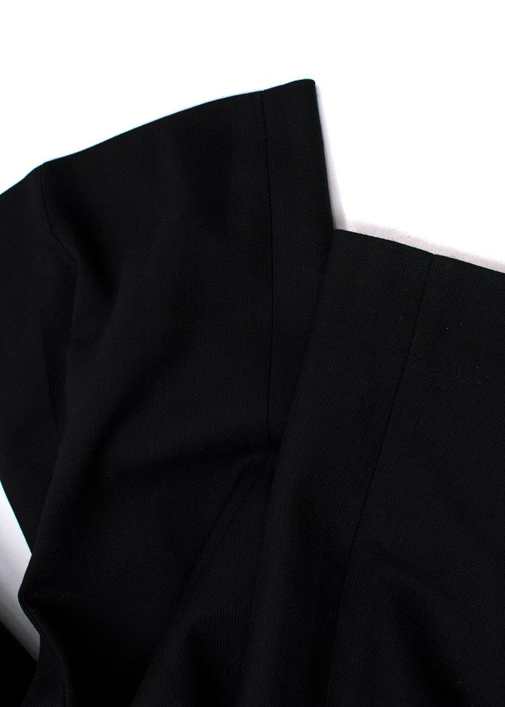 Black Wool Blend Pants