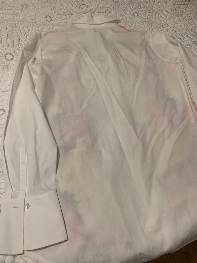 Escada Sheer printed White Shirt