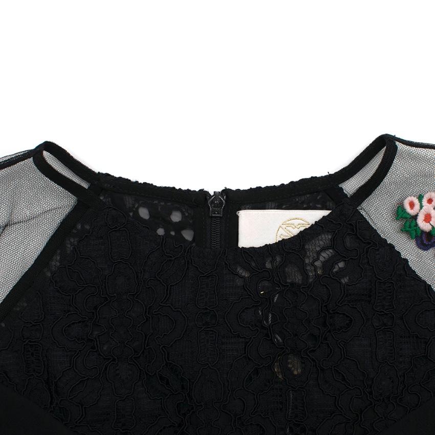 Zayan The Label Juno Black Embellished Sequin Dress