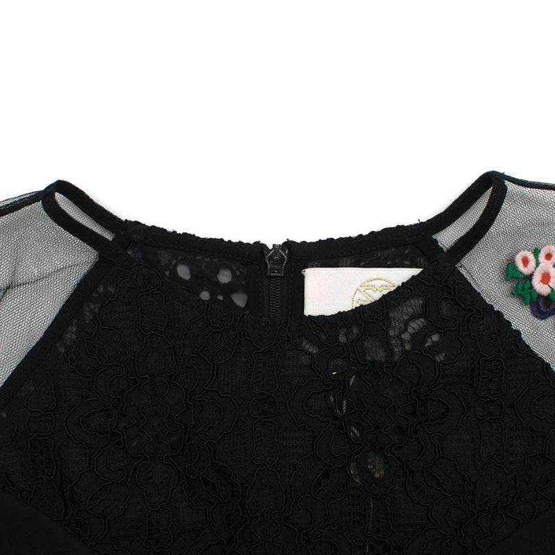 Zayan The Label Juno Black Embellished Sequin Dress