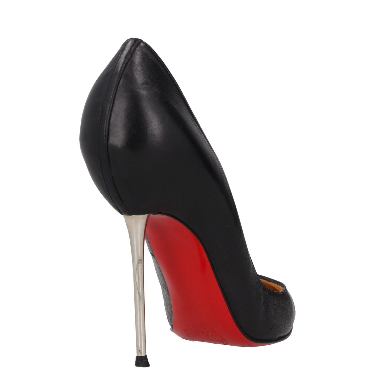 Christian Louboutin Black Leather Lipsinka Pumps