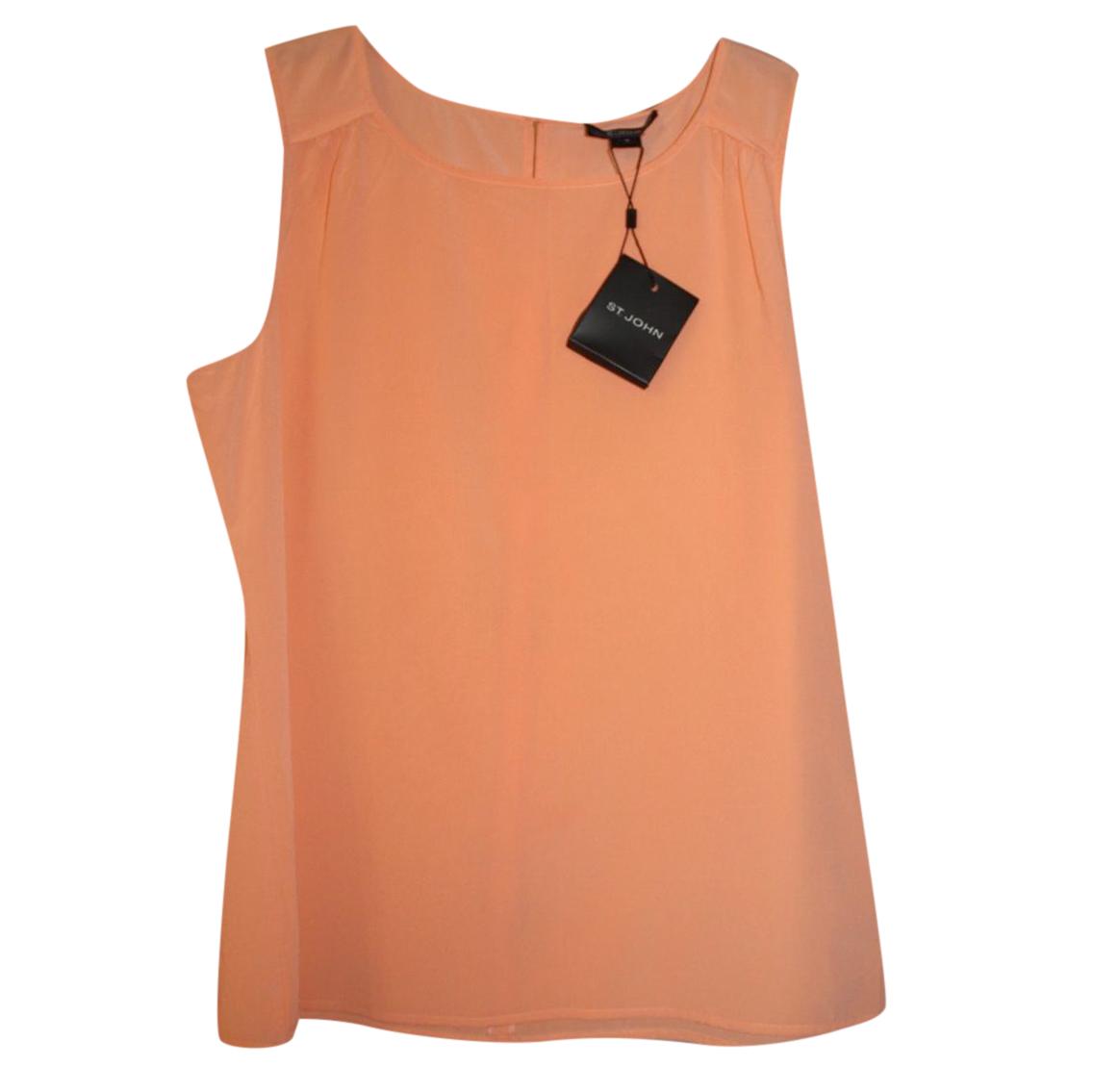 St John sleeveless silk top