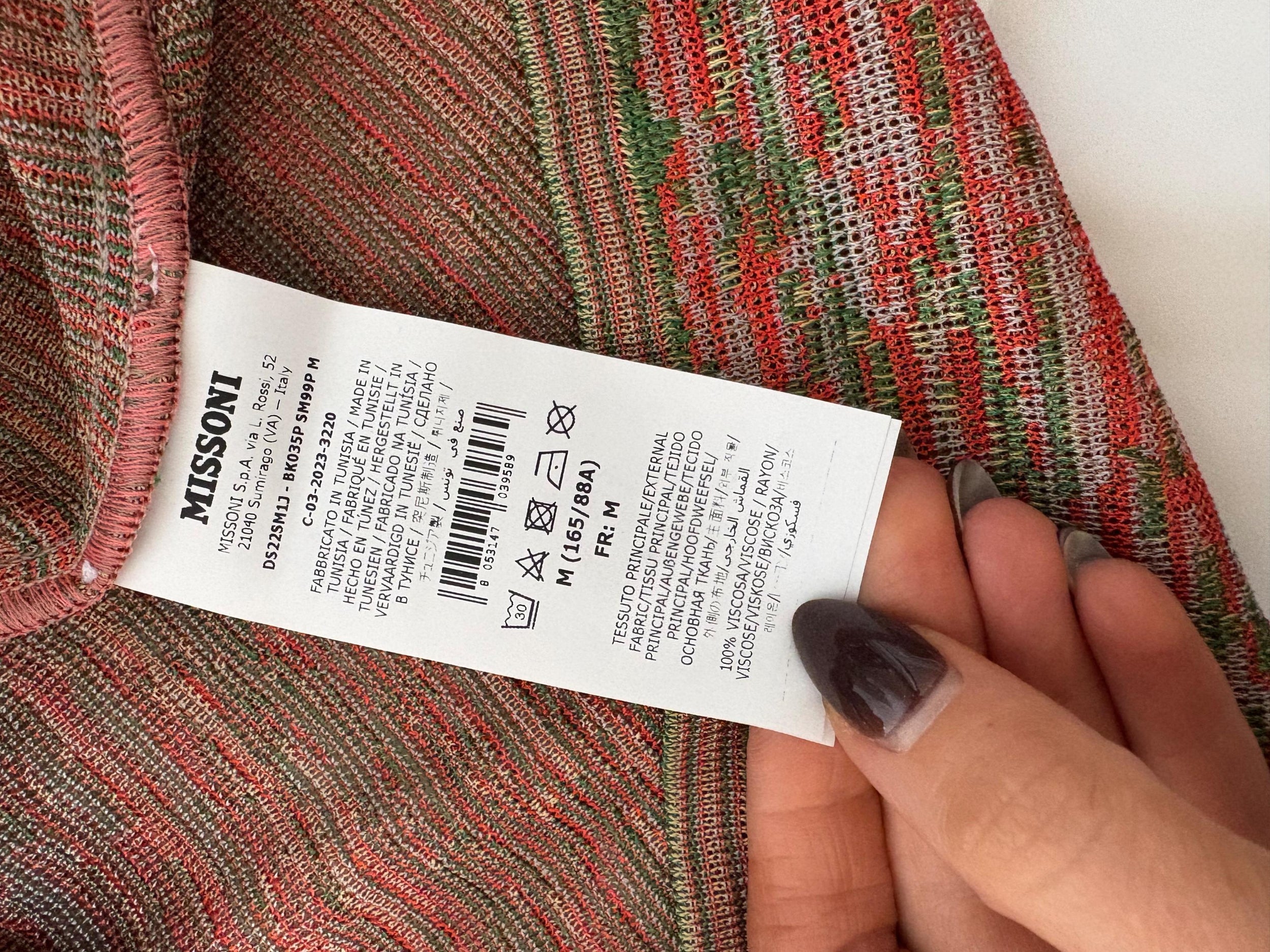 M Missoni Stretch Knit Cardigan