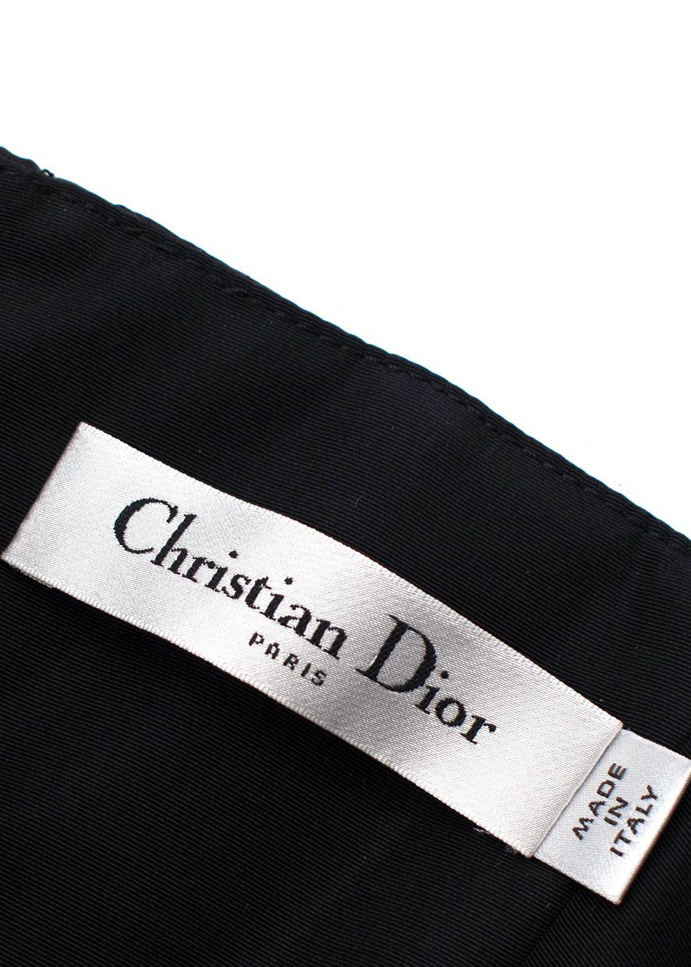 Dior Black Corset Bubble Hem Silk Mini Dress