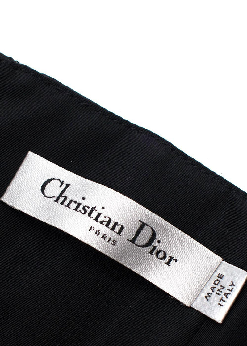 Dior Black Corset Bubble Hem Silk Mini Dress