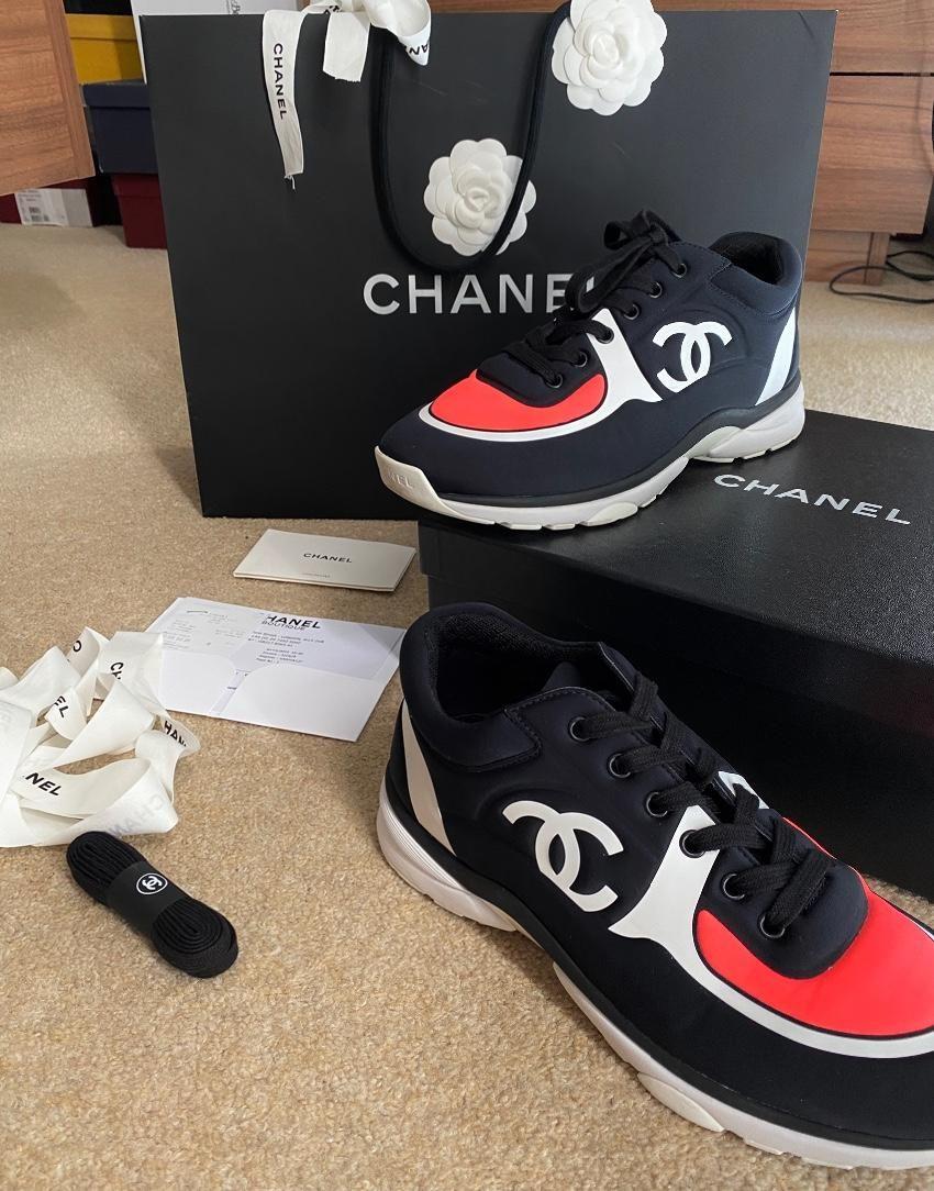 Black, White & Pink CC Sneakers