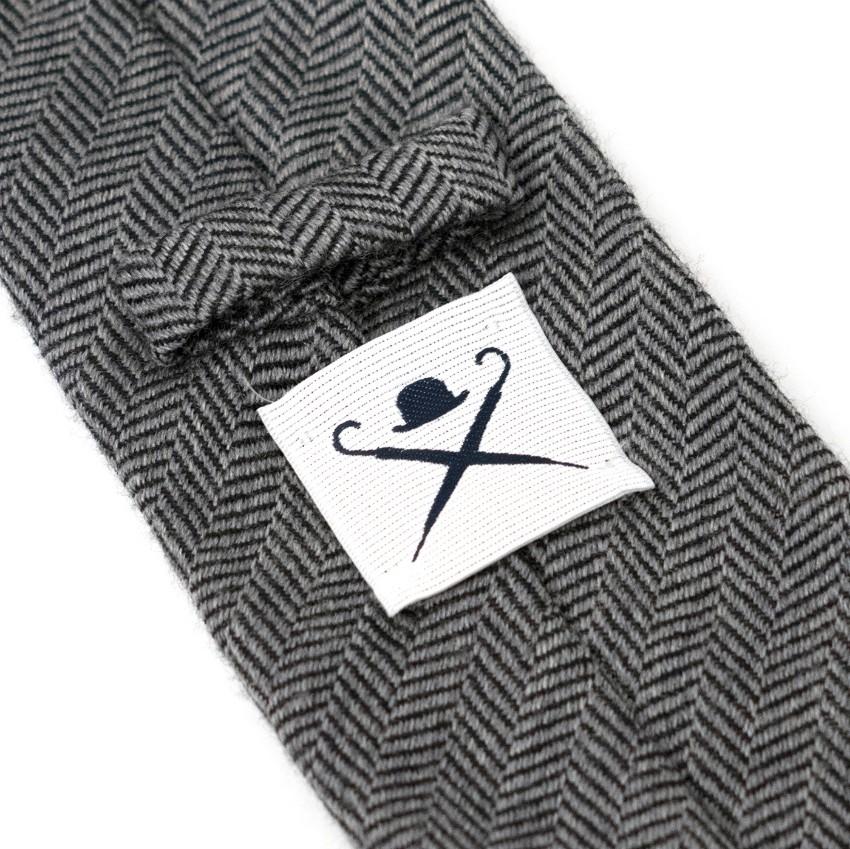Hackett of London Grey Wool Tie