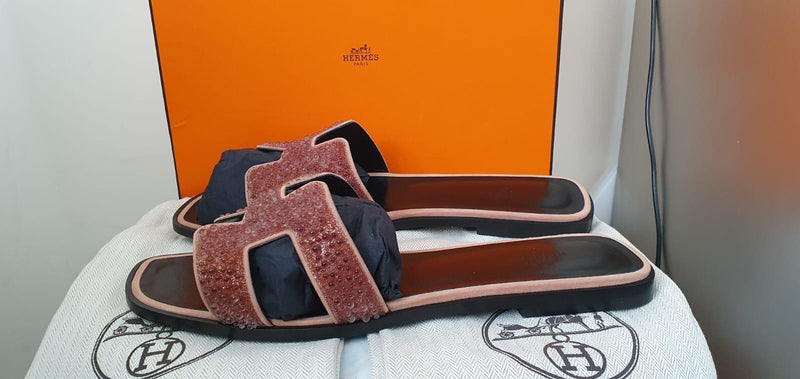 Hermes Embellished Oran Sandals
