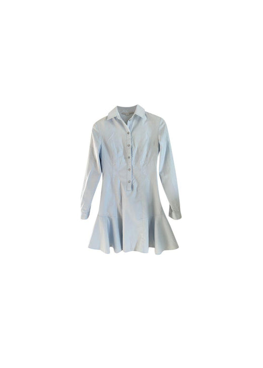 Light blue cotton shirt dress