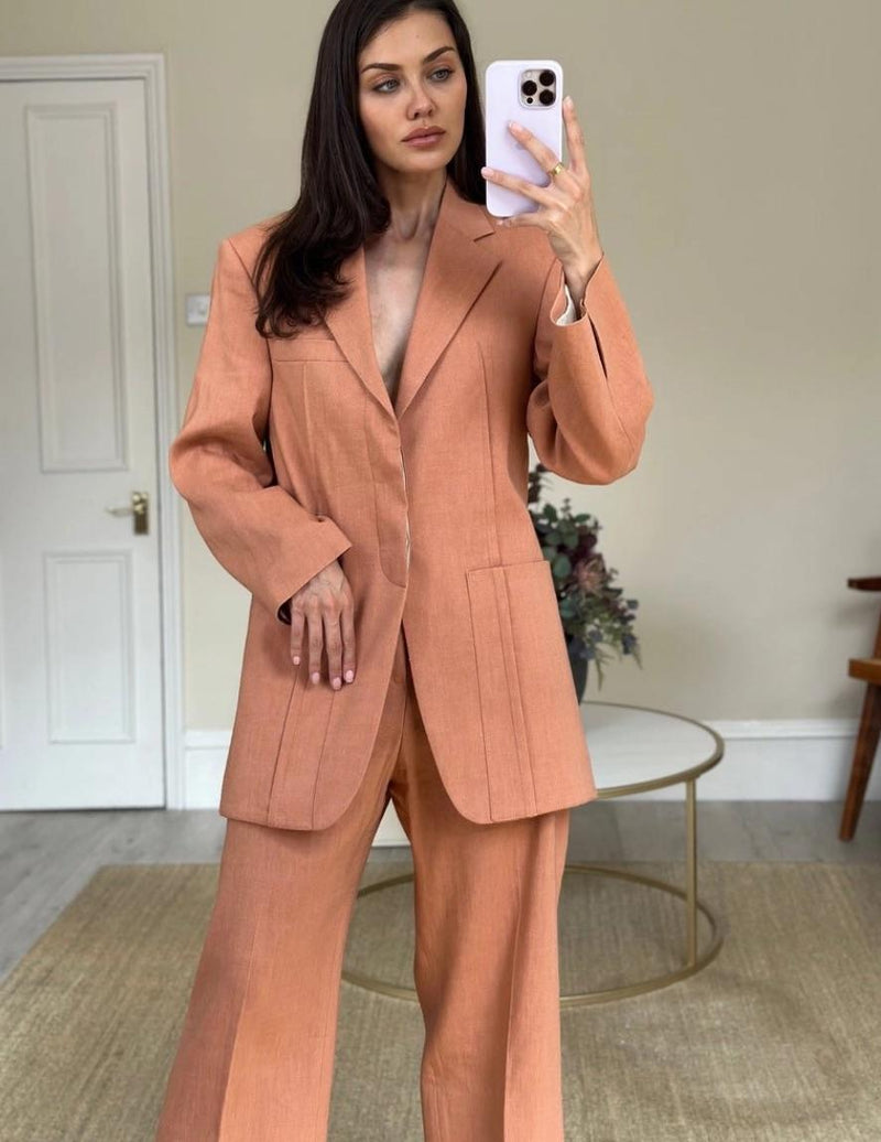 Jacquemus Terracotta La Veste D'homme Blazer