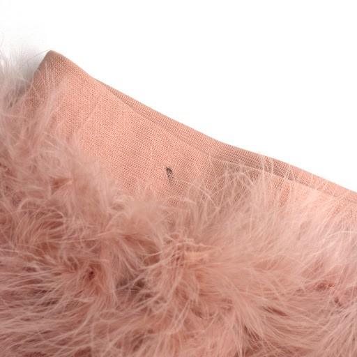 Miss Grant girl's dusty-pink feather skirt