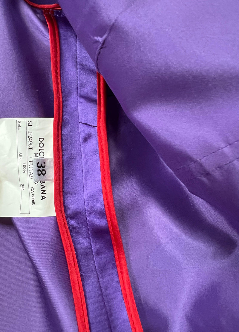 Purple Silk Jacket