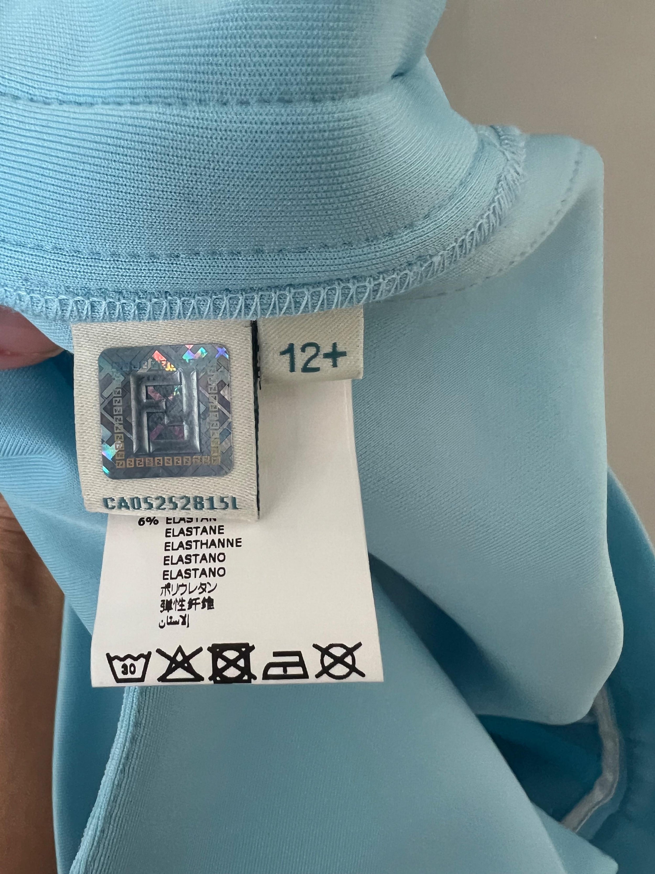 Fendi Kids Blue Logo Tapered Trousers
