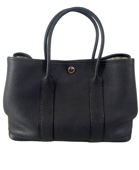Black Calfskin Garden Party 30 Bag