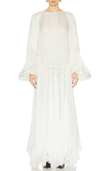 Khaite Valli Layered Silk Dress