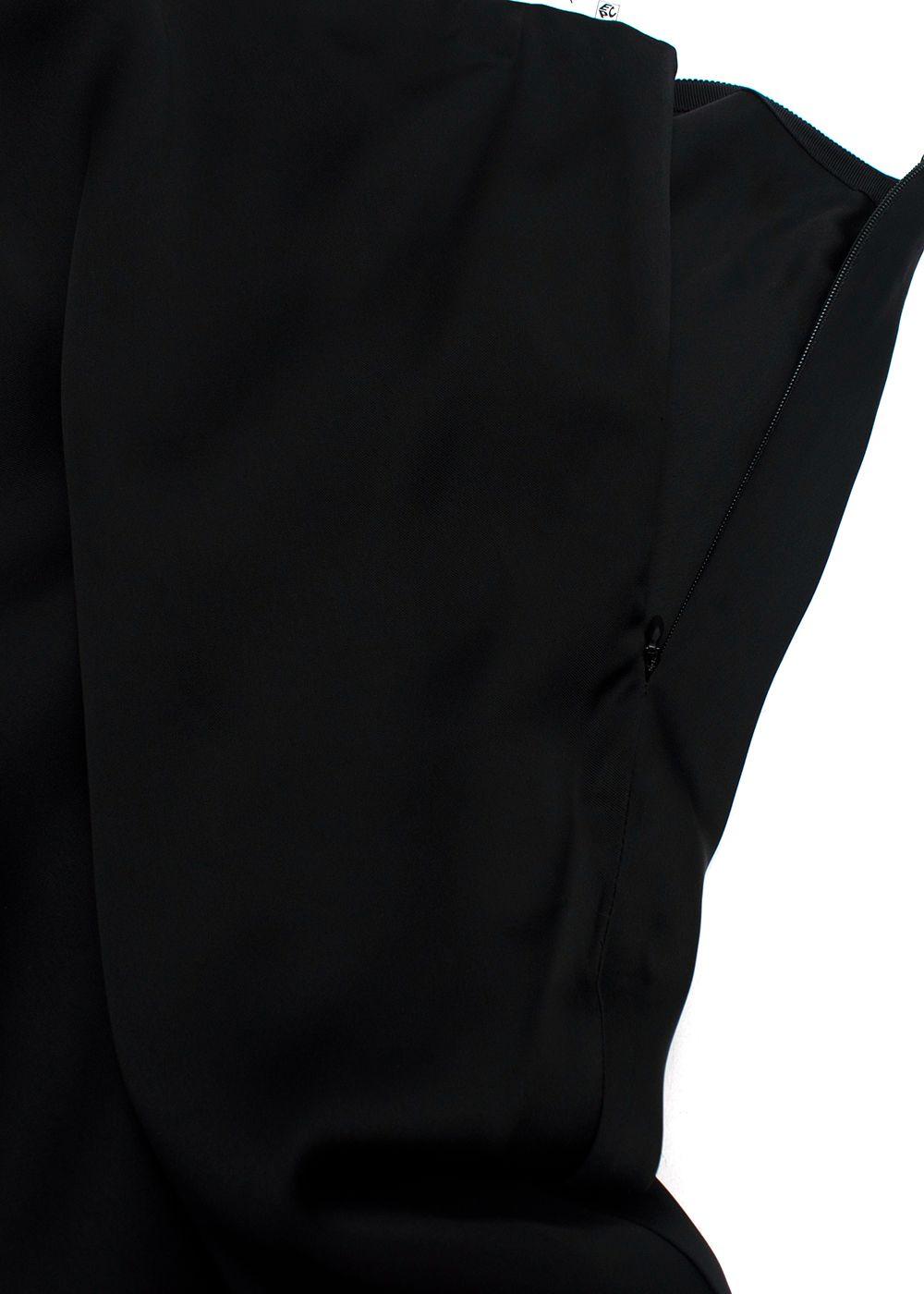 Simkhai Black Satin Midi Skirt