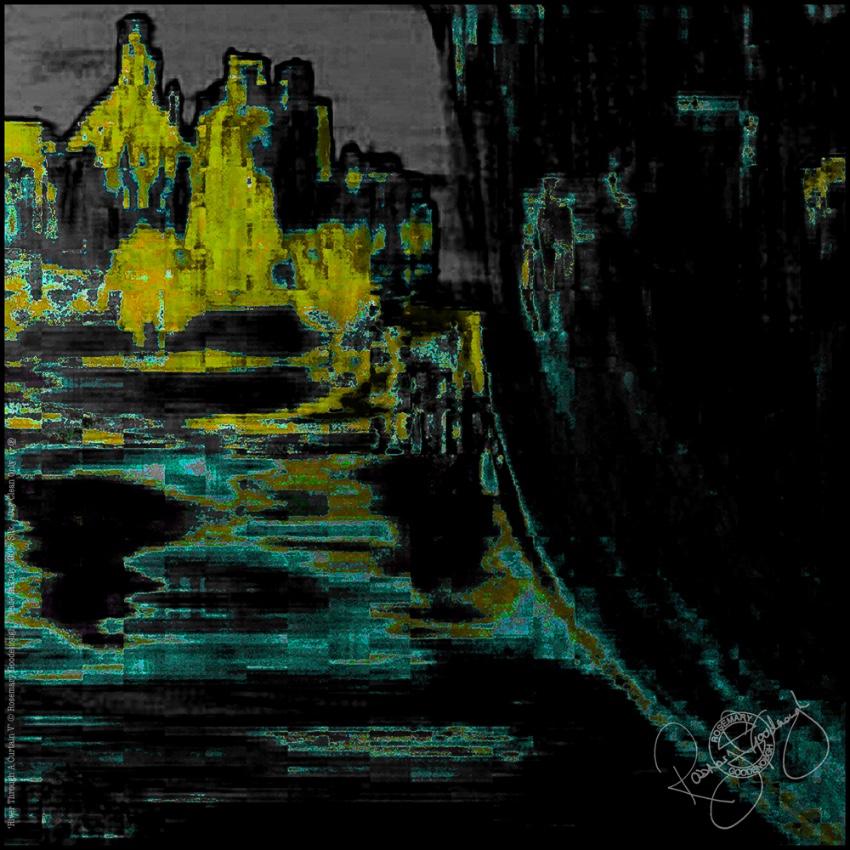 Rosemary Goodenough River Through a Curtain V Silk Pocket Square