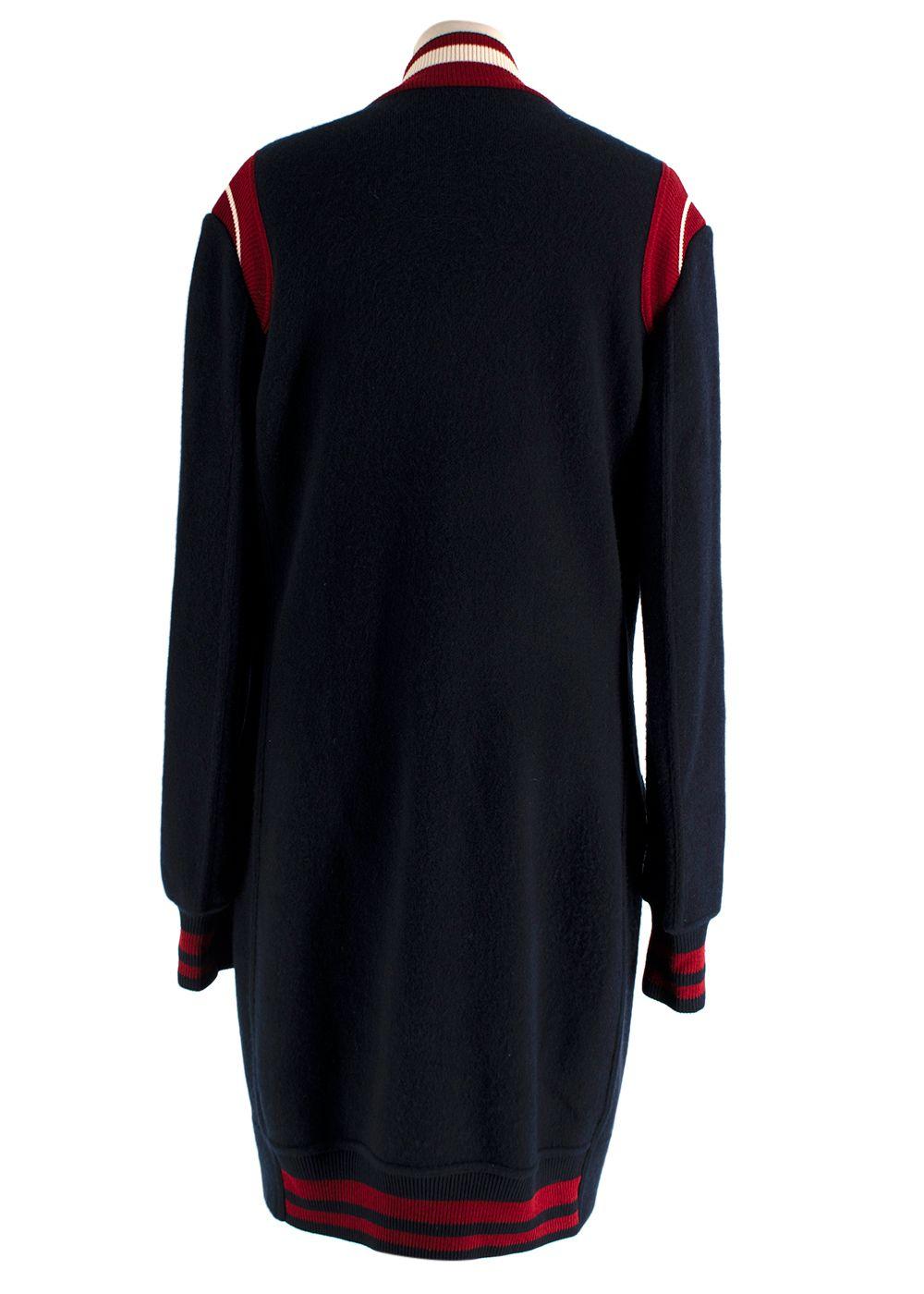 Ermanno Scervino Navy and Red Longline Jacket