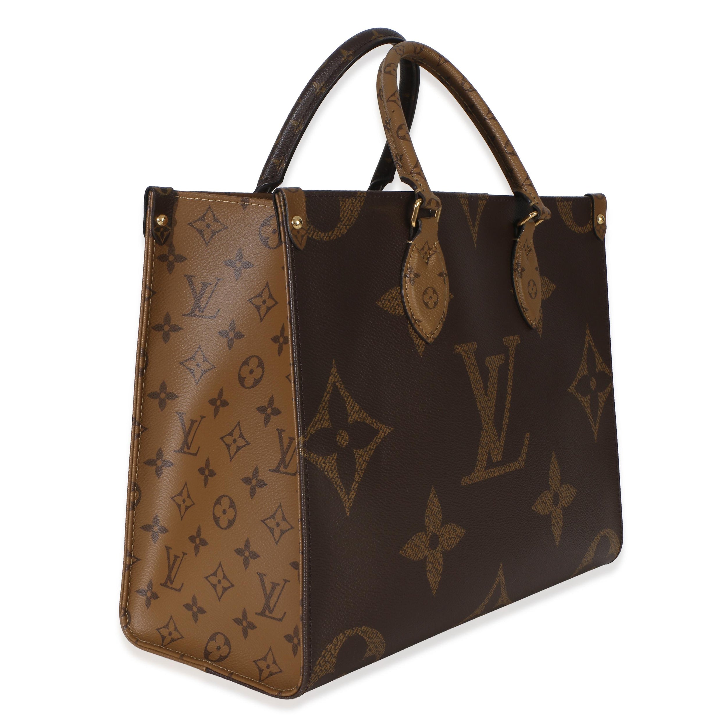 Louis Vuitton Coated Canvas Monogram Reverse  Onthego MM