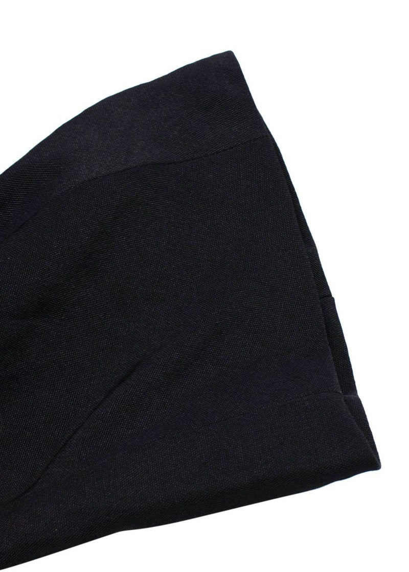 Lanvin Black Linen Blend Belted Jacket