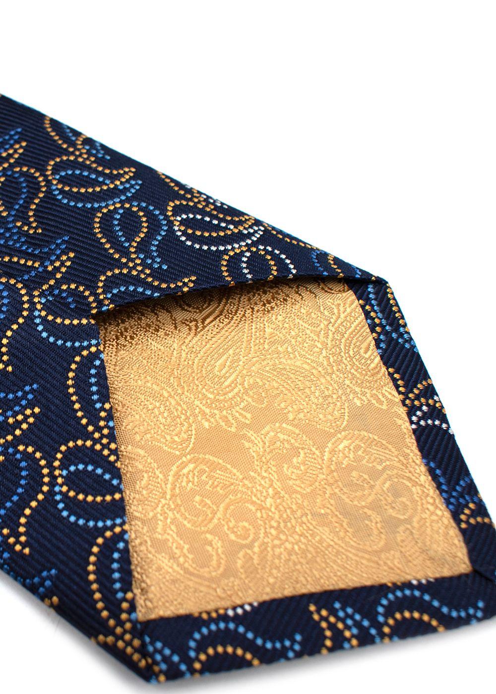Turnbull Asser Blue Loose Paisley Tie