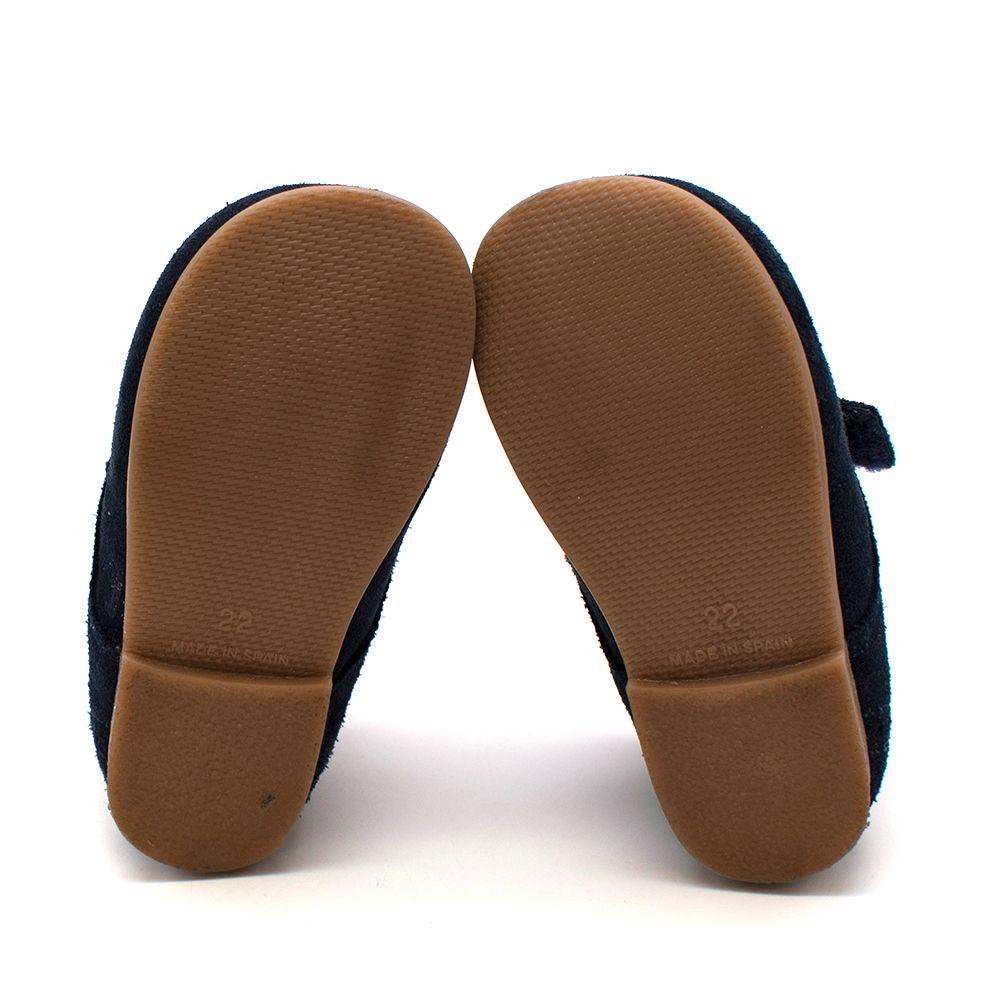 Blue Suede Velcro shoes