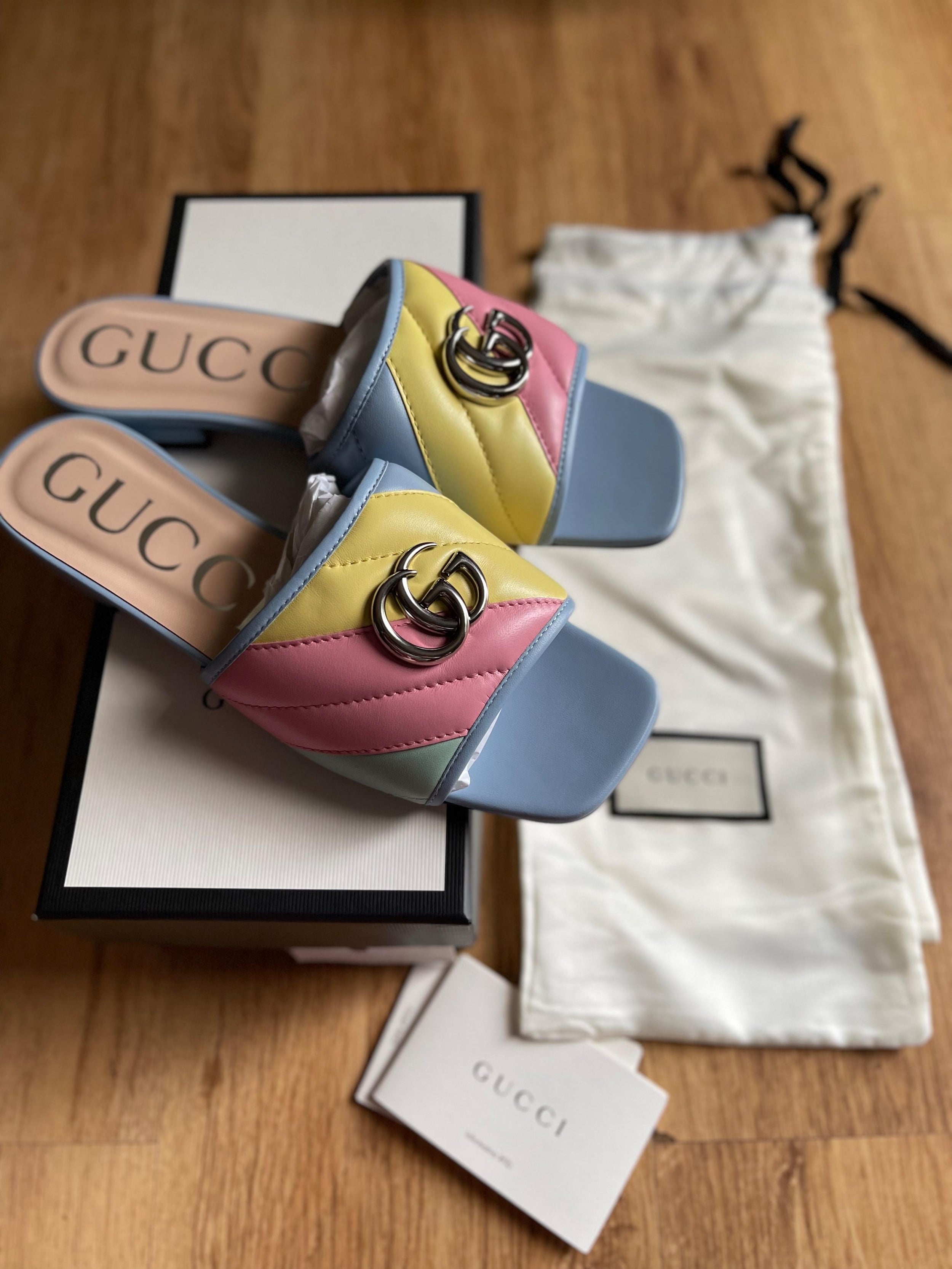 GG Marmont Rainbow Sandals