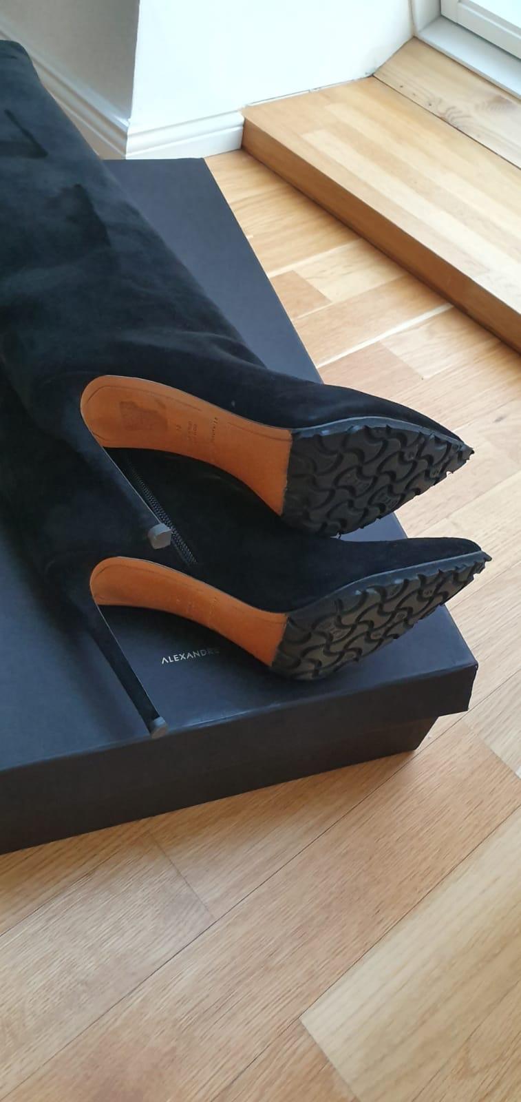 Alexandre Vauthier Black Suede Alex Boots