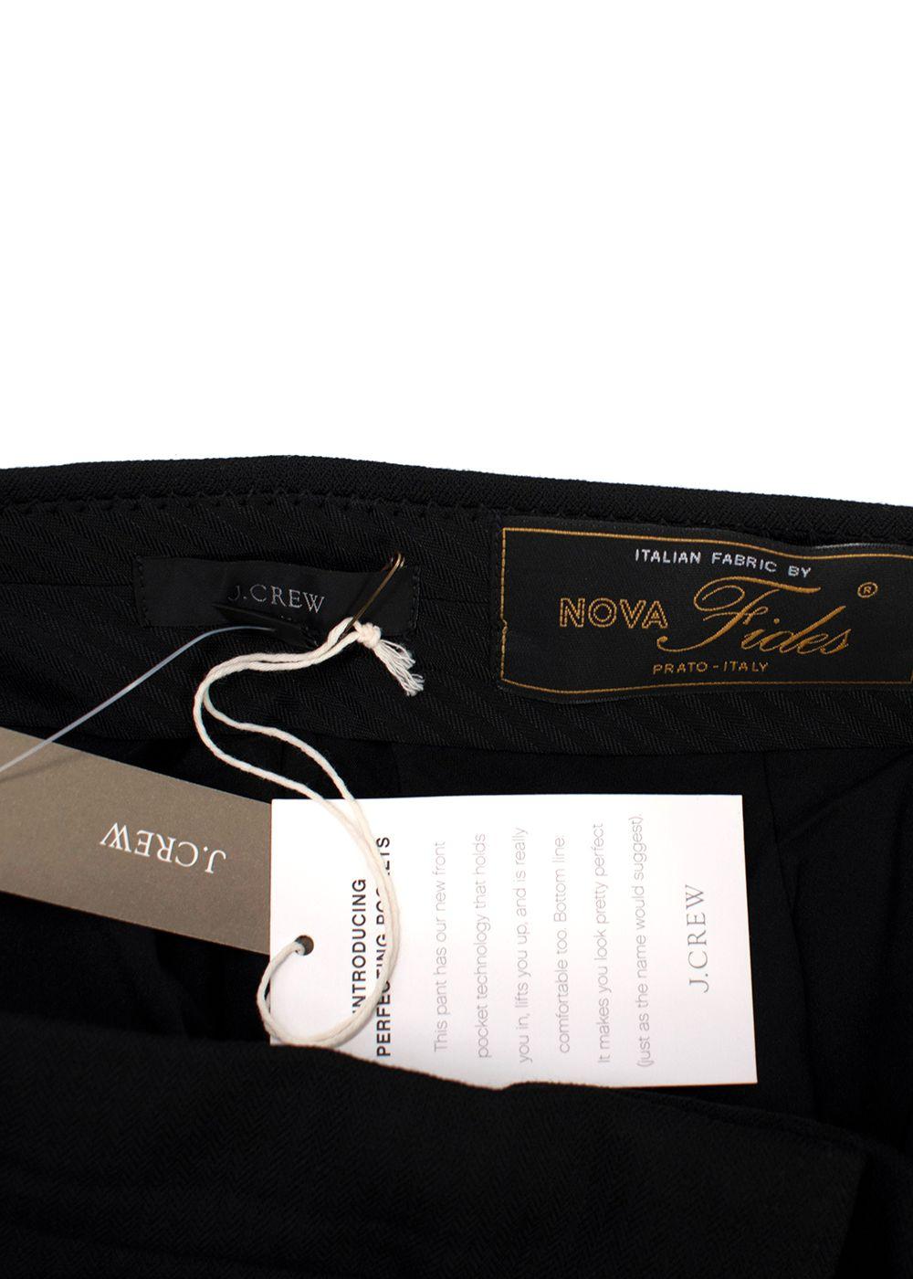 J Crew Black Tailored Trousers