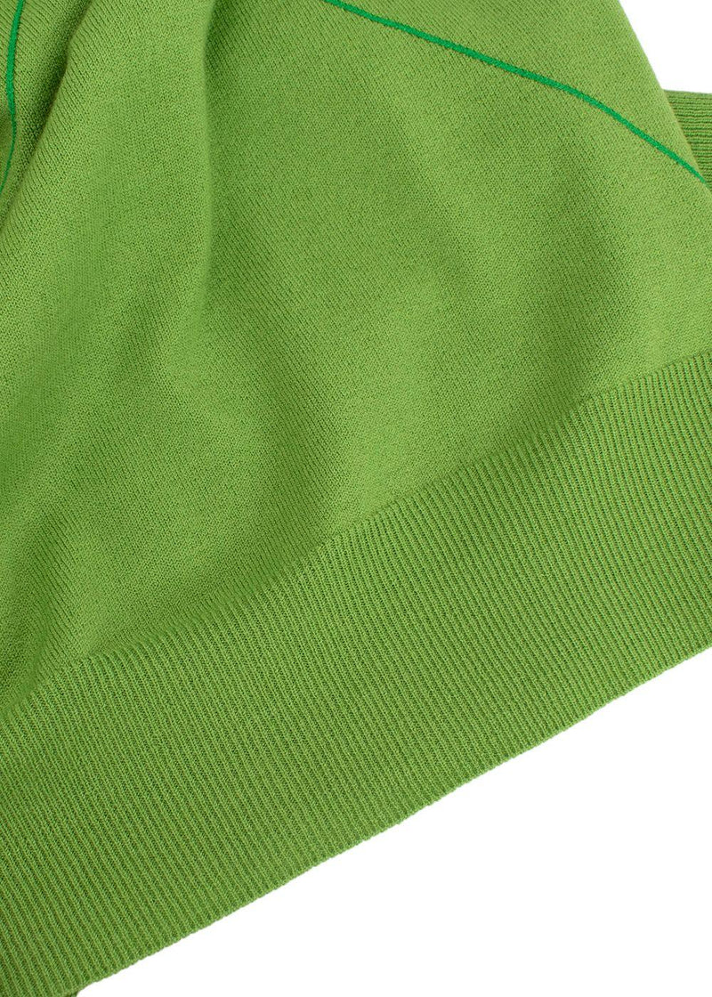 Bottega Veneta Green Wool-blend Fine Knit Jumper
