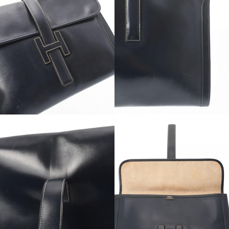 Hermès Black Leather Jige