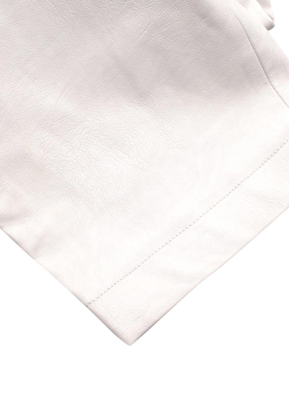 Stella McCartney Cream Vegan Leather Trousers