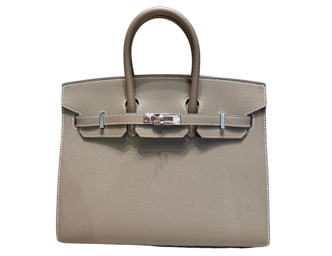 Hermes Birkin 25 Etoupe Epsom Sellier PHW