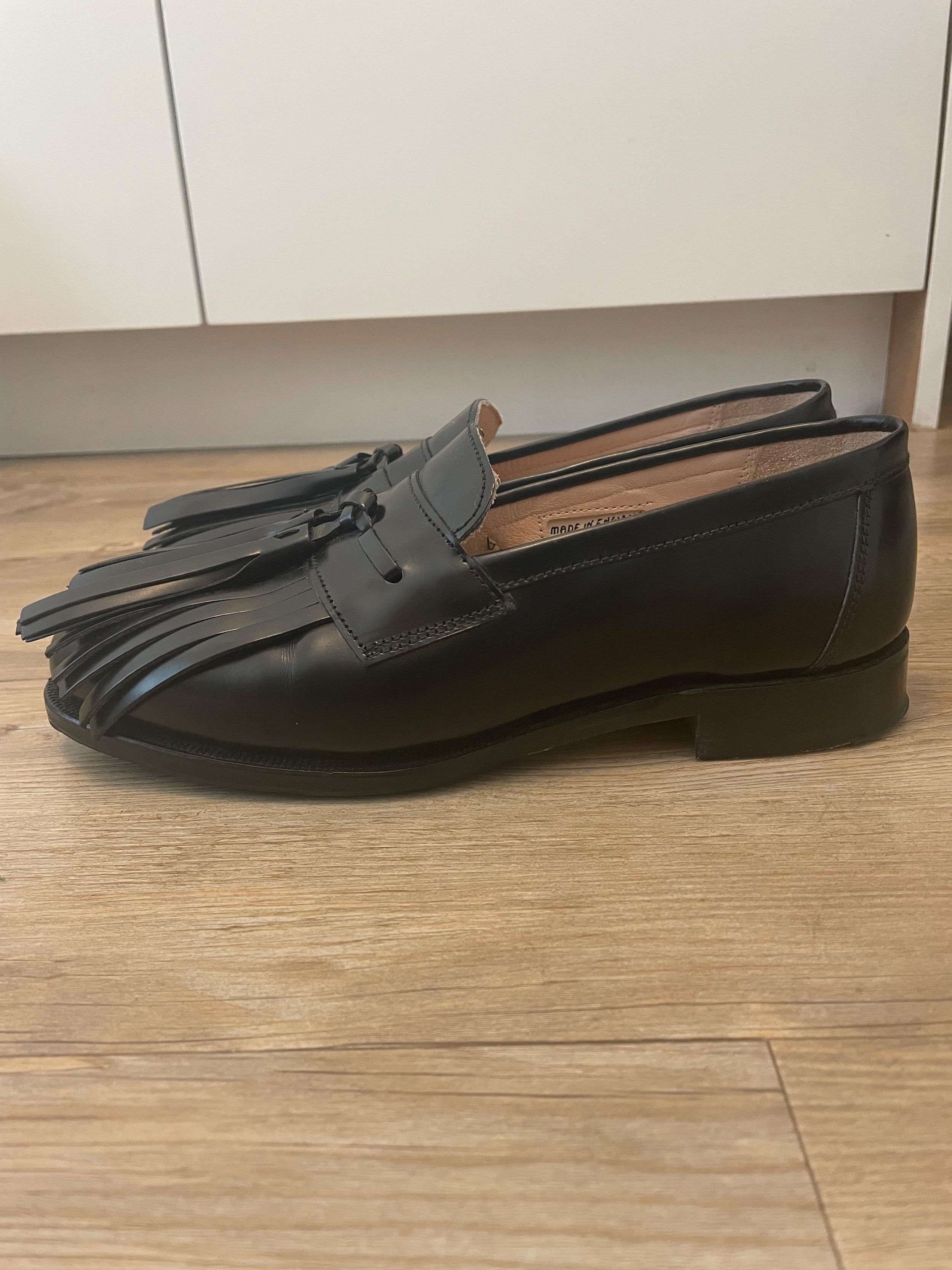 Emilia Wickstead x Grenson Black Tassel Loafer