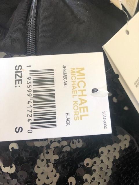 Michael Michael Kors Black Sequin T-Shirt