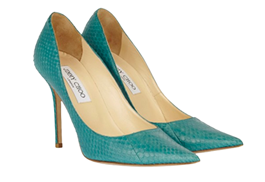 Jimmy Choo Anouk Jade Python Heels
