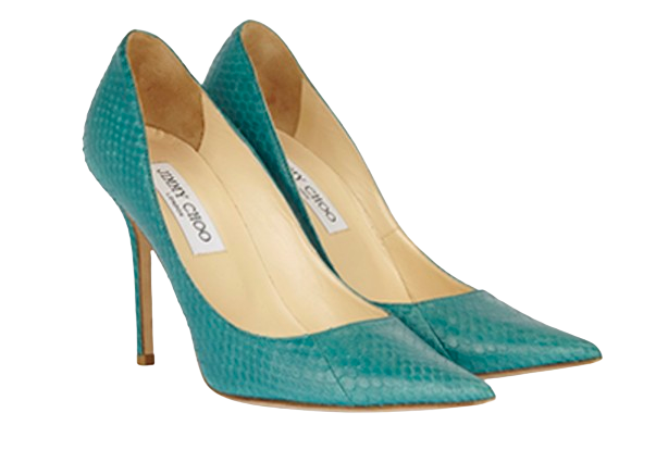 Jimmy Choo Anouk Jade Python Heels
