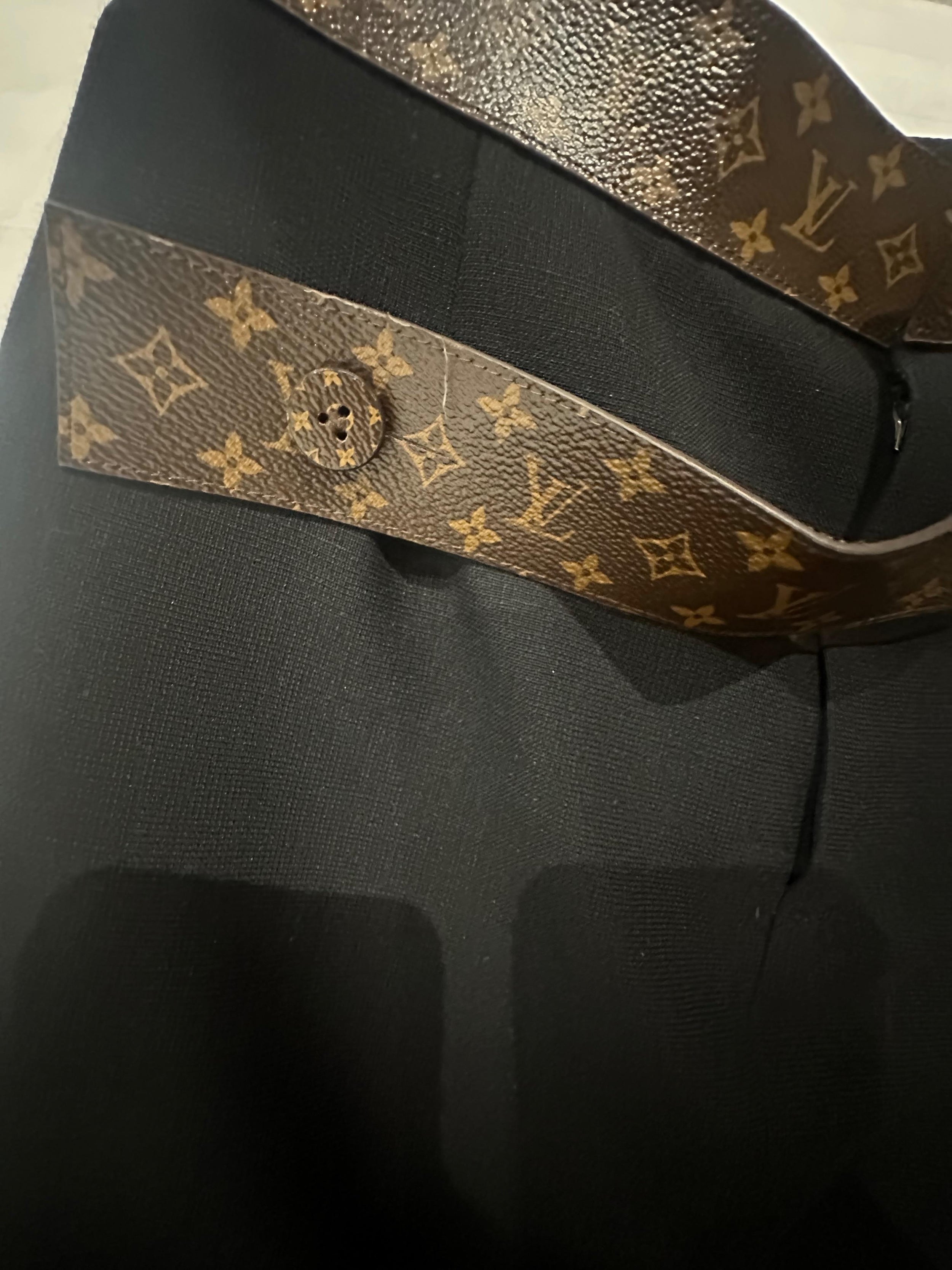Louis Vuitton Black Monogram Mini Skirt