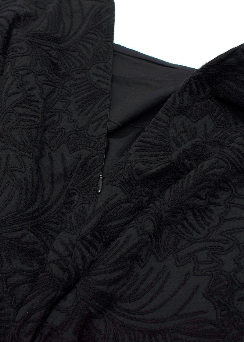 Mara Hoffman Embroidered Black Midi Skirt