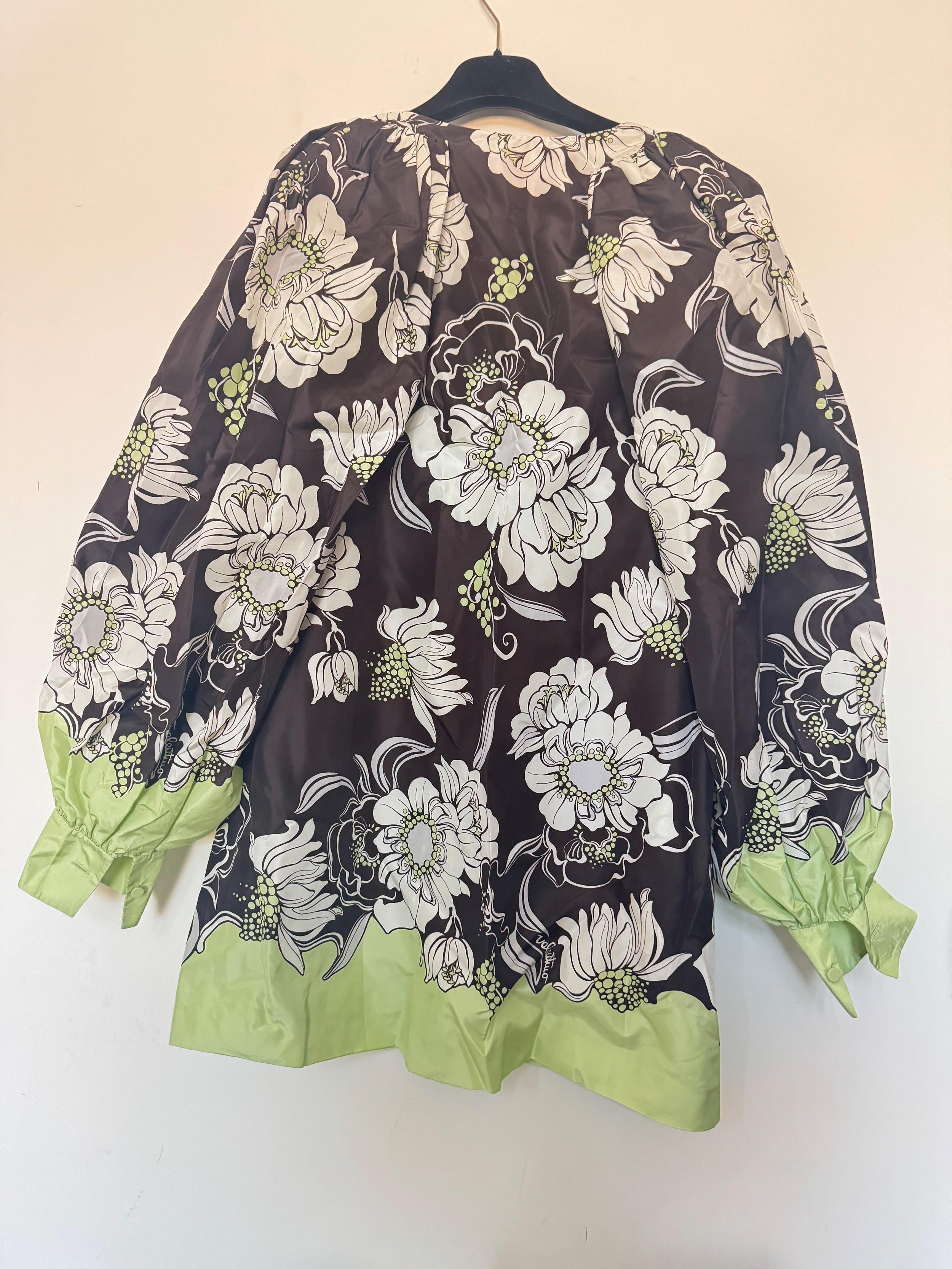 Valentino Floral Print Silk Mini Dress